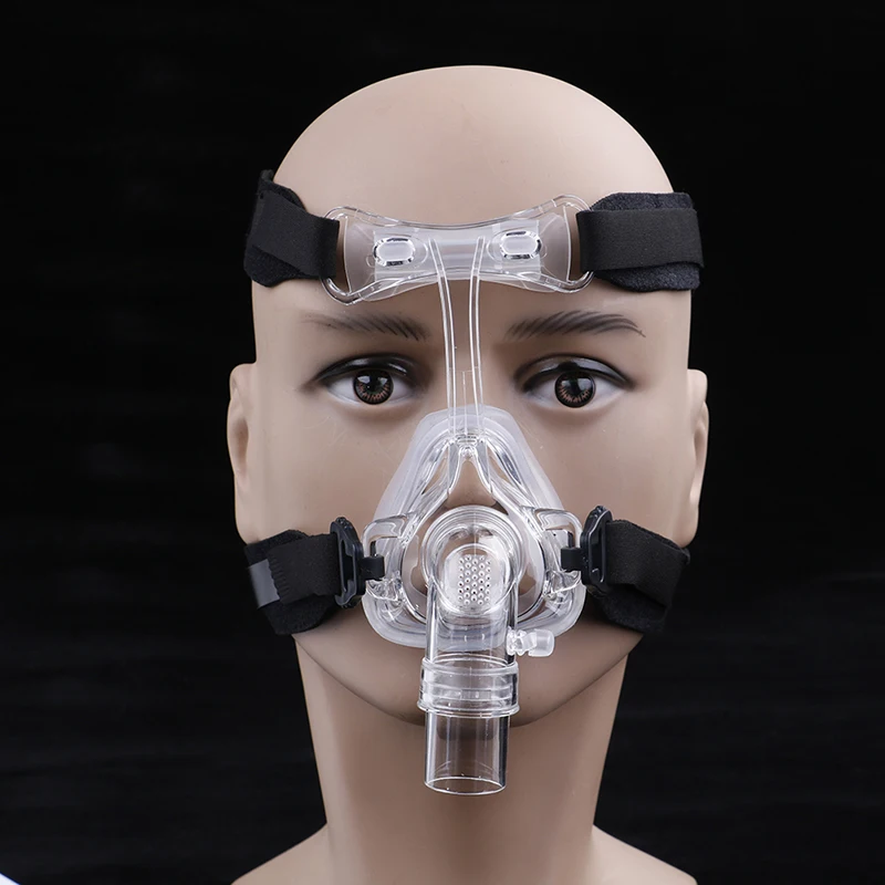 

1 Set Full Face Mask For CPAP Respirator Snoring Therapy Interface With Free Headgear Size S M L