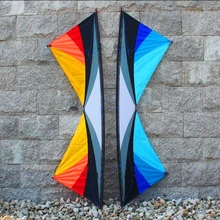 Высокое качество 2,4 м красочные бабочки в виде длинного прямоугольника трюк летучие змеи с ручкой линия управляющая перекладина воздушного змея парапланеризм может am hcxkites