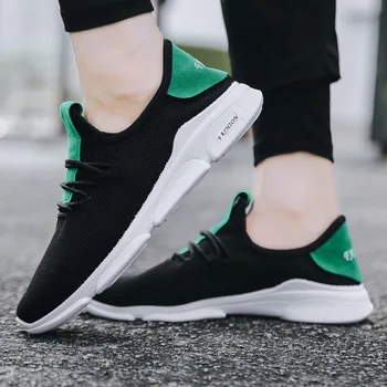 

2019 new men's breathable shoes casual shoes men with Korean version of the running shoes Academy style fashion men's shoes