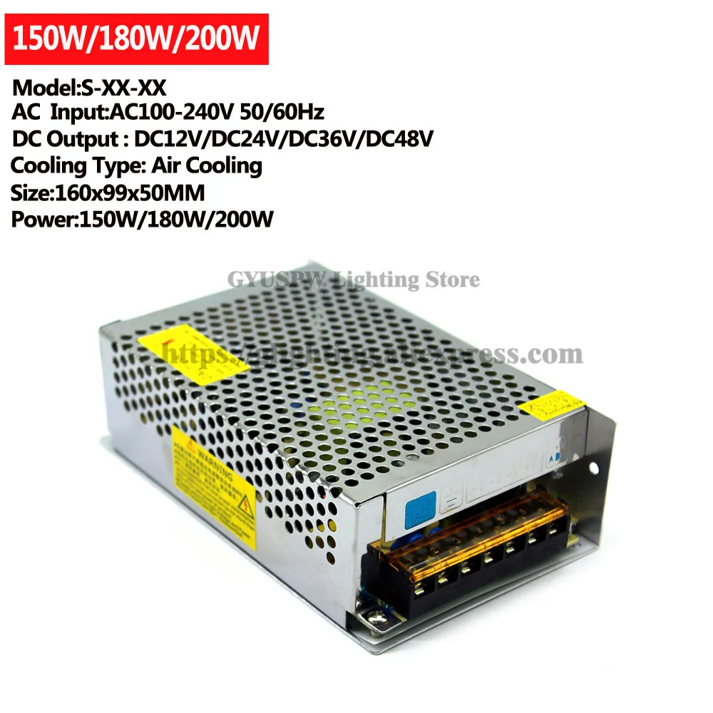 12V24V36V48V150W180W200W