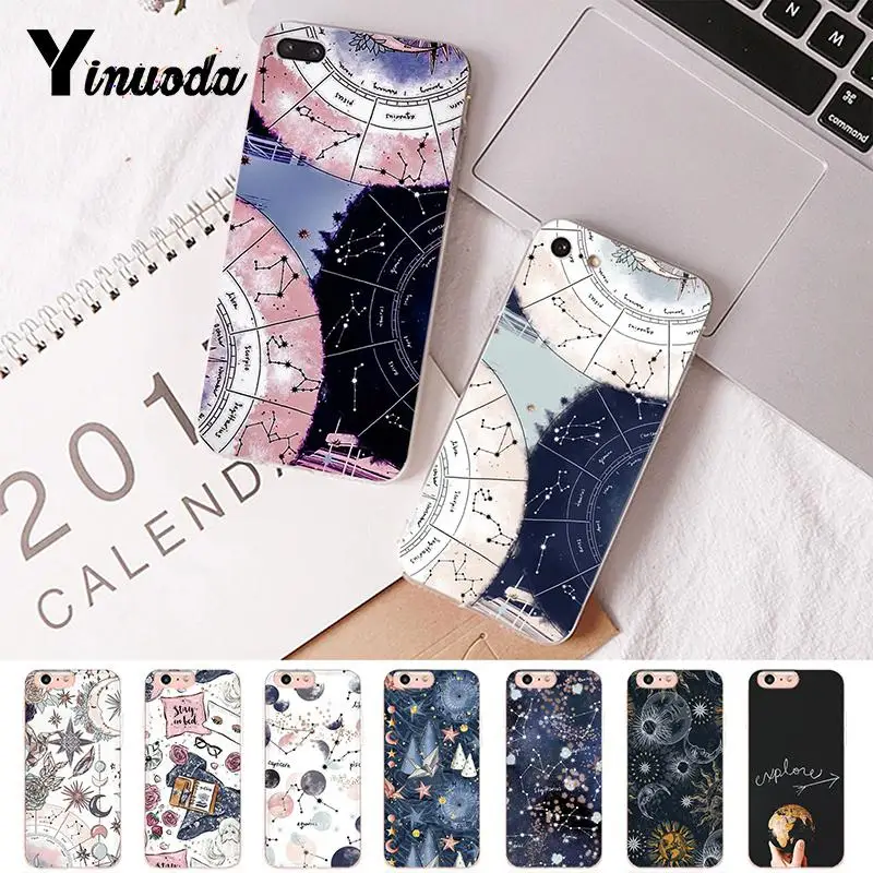 

Yinuoda Compass World Map Star TPU Soft Luxury Phone Cover for iPhone X XS MAX 6 6s 7 7plus 8 8Plus 5 5S SE XR 10