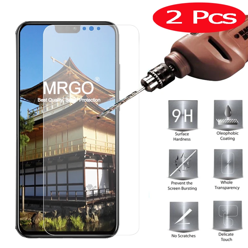 

2Pcs Safety Tempered Glass for Huawei Honor 8X Screen Protector 2.5D 9H Phone on the Protective Glass for Huawei Honor 8X Glass