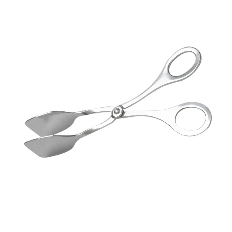 Нержавеющая сталь Сервировочные щипцы для салата Scissor Buffet вечерние щипцы для торта кухонный инструмент MJJ88