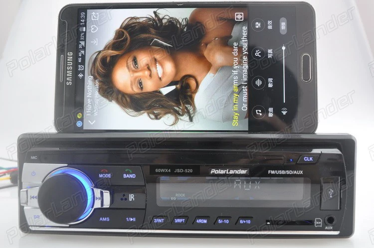 Polarlander bluetooth Авторадио автомобиля стерео радио FM Aux вход приемник SD USB 12V In-dash 1 din автомобильный MP3 мультимедийный плеер