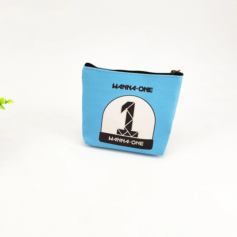 Kpop BLACKPINK EXO GOT7 TWICE WANNA ONE сумка для макияжа Lightstick печатная Портативная сумка для хранения кошелек мини-бумажник для монет подарки для фанатов