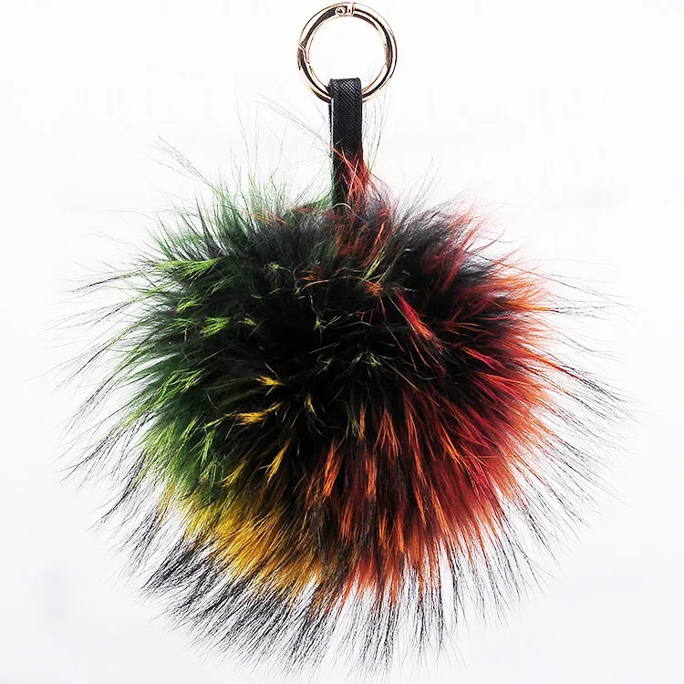 

Real Genuine Rex rabbit Furs Keychain Pendant with letter stripes Bag Car Charm Tag Cute Mini clothing accessories