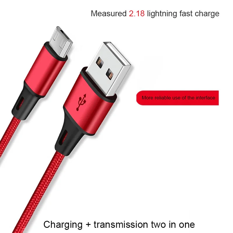 Кабель Micro USB для передачи данных и зарядки 25 см 1 м 2 3 м|Кабели мобильных телефонов|