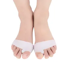 1 par de dedos do pé dedo do pé separador polegar valgus protetor bunion ajustador hallux valgus guarda separador de los tortas