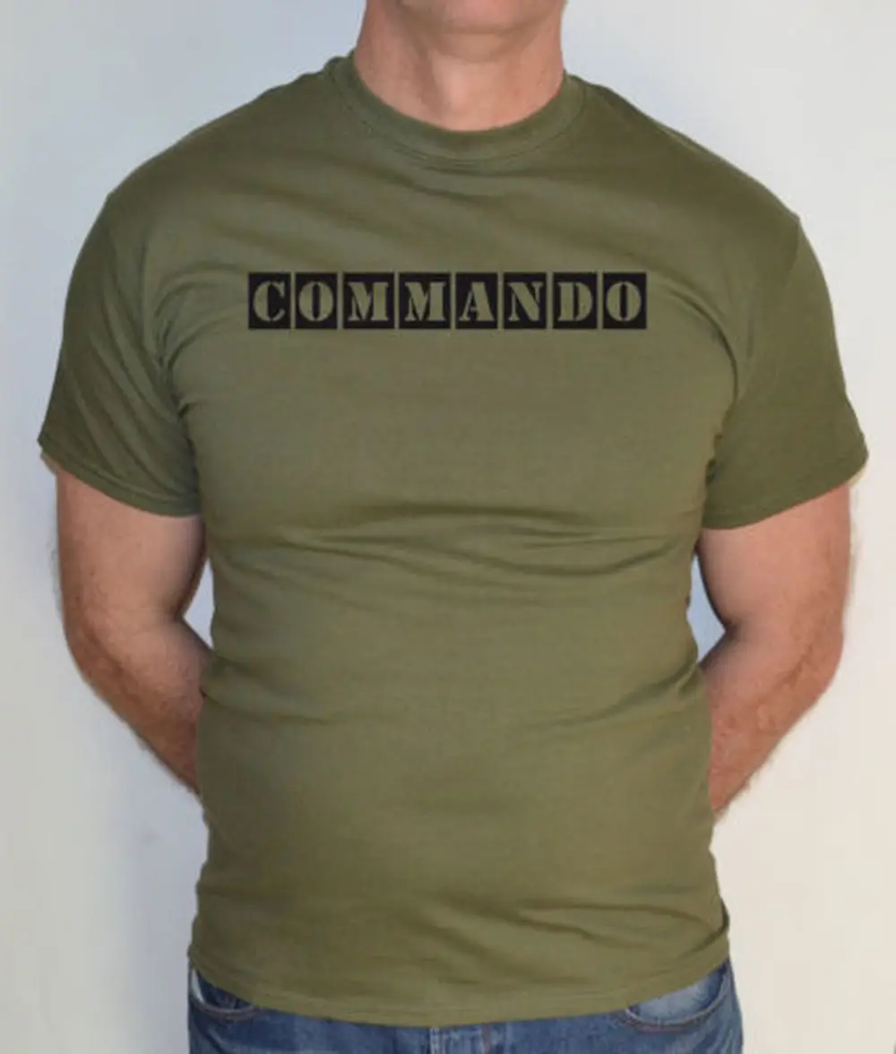 

COMMANDO, ARMY, MILITARY ,AIRSOFT,COMBAT T-SHIRT