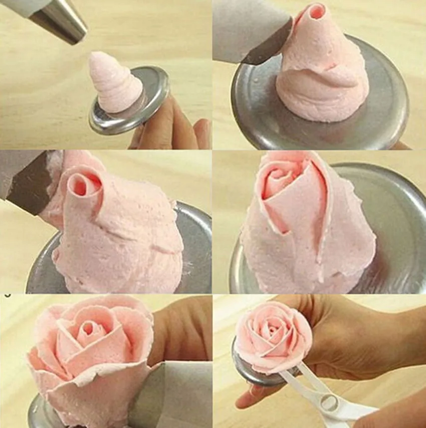 

New Creative Stainless Steel Cake Flower Needle Cake Cupcake Icing Cream Decorating Tool dessert decoration Z5232