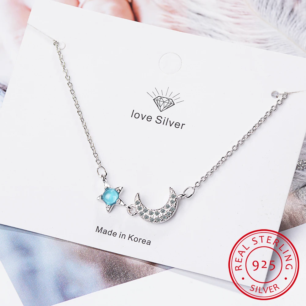 

Hot Star Moon Style Women Bracelet Charm 925 Sterling Silver Bangle New Fashion Armband Accessory Ts Bride Wedding