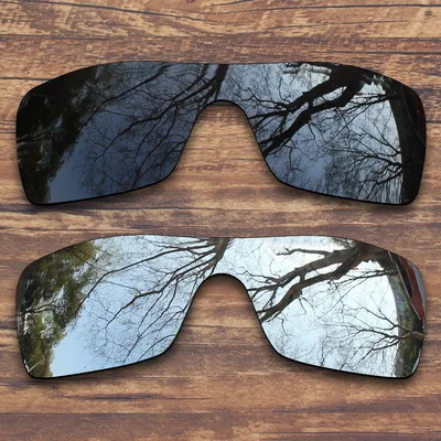 Black and Silver ToughAsNails Поляризованные замена линз для солнцезащитных очков Оукли ротор турбины-несколько вариантов - Цвет линз: Black and Silver