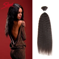 Sleek Remy Brazilian Yaki Human Hair In Weaves Bundles Hair For Braiding In Natural Color 8 To 30 Inches Braid No Weft Hair Bulk Sleek Remy Brazilian Yaki Human Hair In Weaves Bundles Hair For Braiding In Natural Color 8 To 30 Inches Braid No Weft Hair Bulk