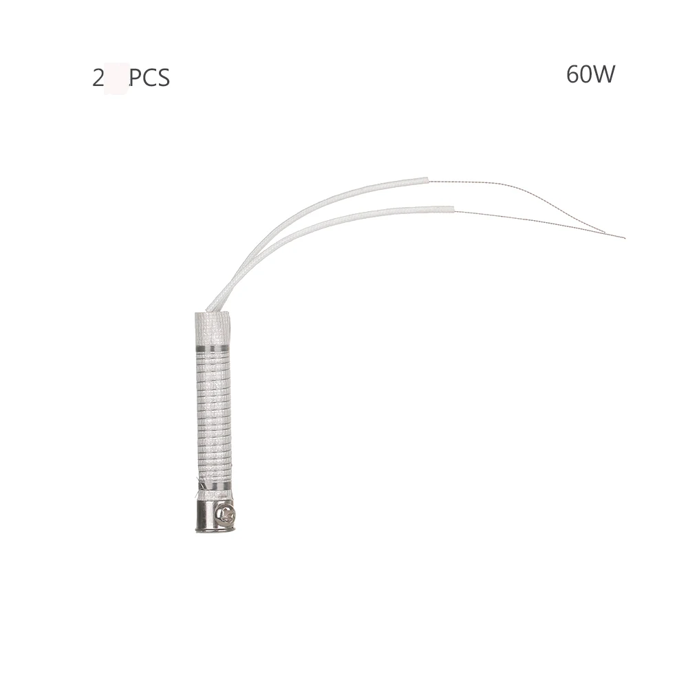 2 шт. 220 В 30W40W60W паяльник сердечник нагревательный элемент Замена сварочный инструмент Металлообработка аксессуар - Цвет: 60W 2pcs