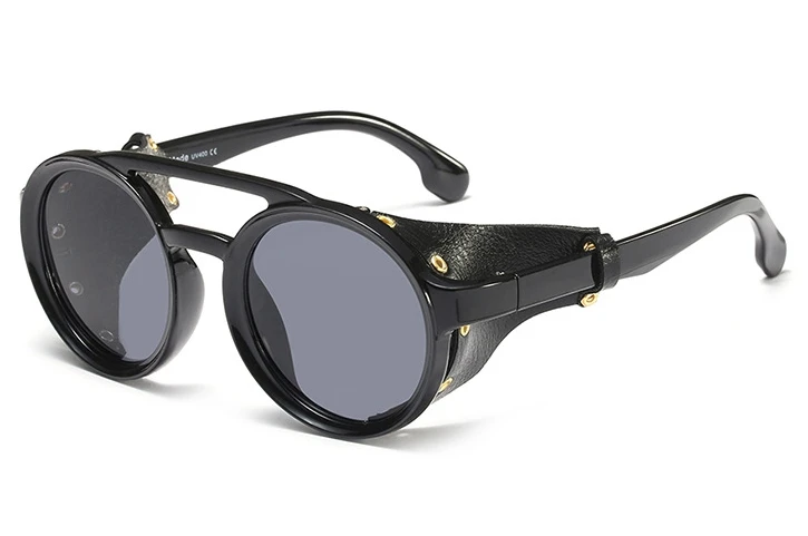 Стимпанк очки солнцезащитные очки для мужчин и женщин ретро Оттенки UV400 Винтажные Очки 45746