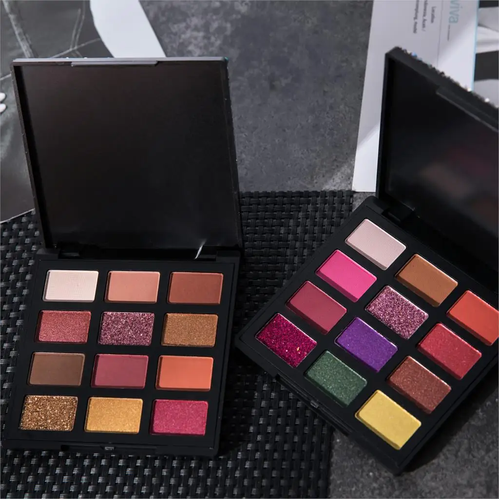 HANDAIYAN матовые мерцающие тени для век Pallete 9 цветов Палетка макияжа Палитра