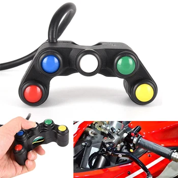 

Universal 5 button Array Motorcycle Switches Race Bikes Motorcross 22mm Handlebar Switches Assembly Handle bar switch