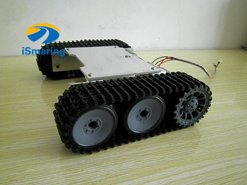 Official iSmaring  Tank Robot Car Chassis Kit Caterpillar DIY Robot Electronic Toy Tracked Vehicle Track Crawler Caterpillar Rem