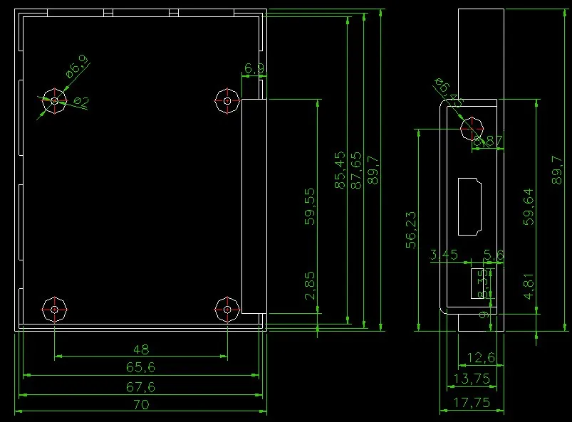raspberry pi 3 plastic housing enclosure for pcb outlet boxes plastic box for electronics project szomk plastic instrument enclosure box (4)