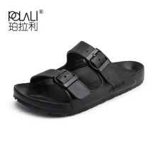POLALI/Большие размеры 36-47; мужские сандалии; модные мужские тапочки; летняя пляжная обувь; обувь для влюбленных; шлепанцы с открытым носком; Sandalias Hombre