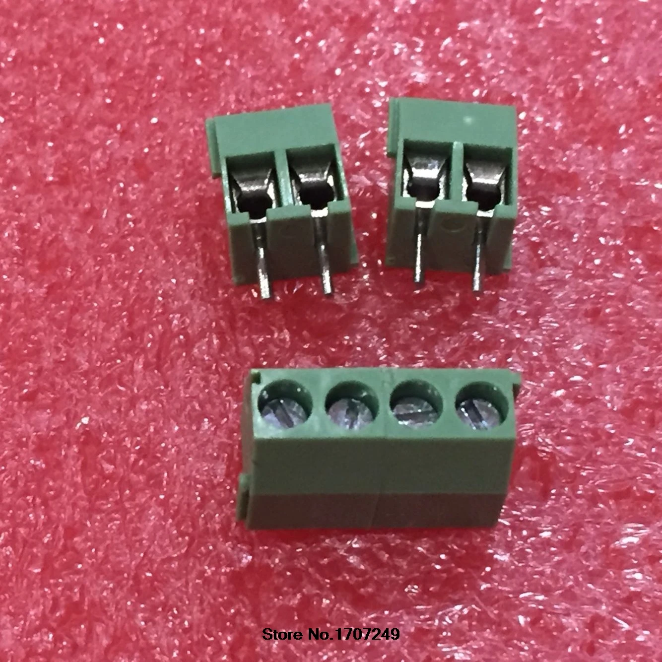 500 шт. KF350 3.5 2P 2Pin 3 5 мм Высокое качество экологические медные ножки прямой штифт PCB