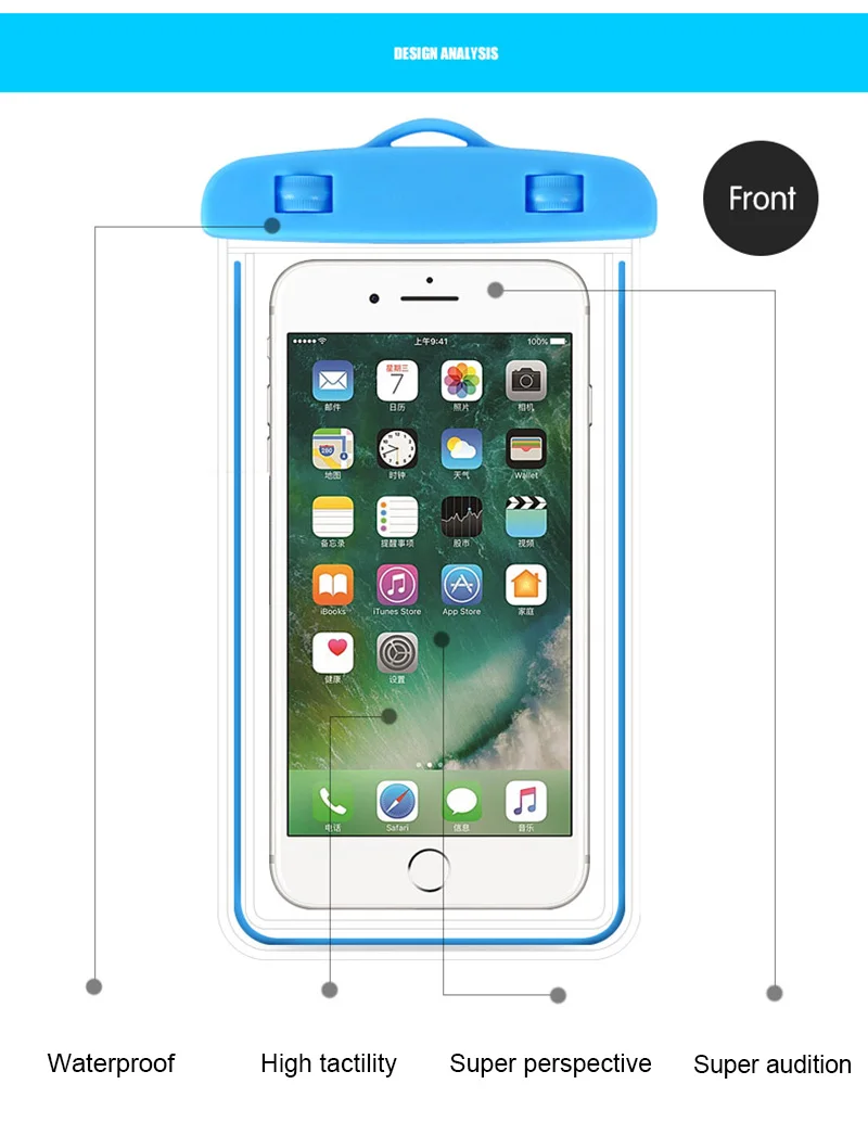 Dạ Quang Chống Thấm Nước Bơi Đa Năng Dành Cho iPhone 6 S X 7 8 Plus 6Plus 7Plus 8 Plus Huawei p8 P9 P10 P20 Giao Phối 10 Pro Lite 2017 best iphone cases