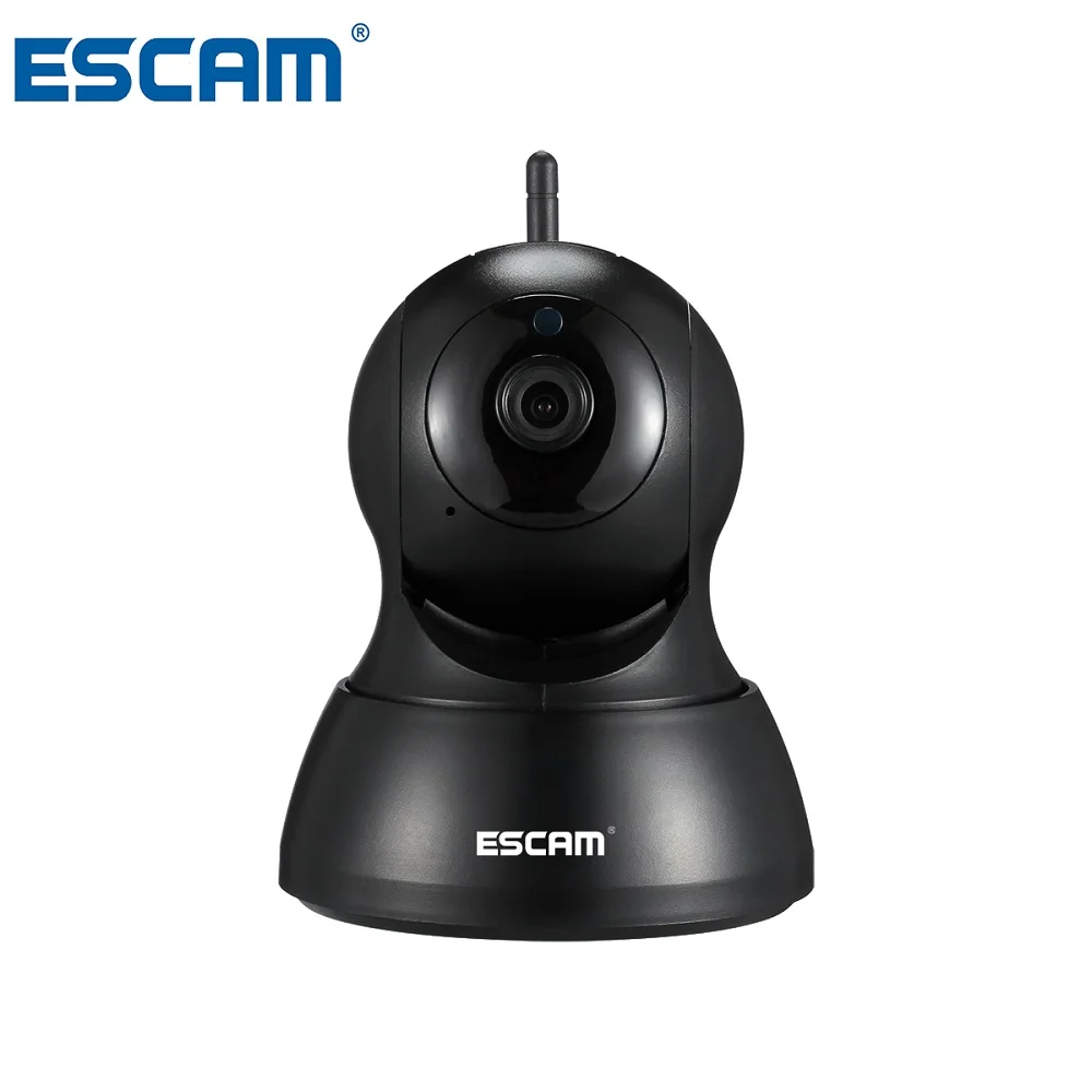 

ESCAM QF007 1MP 720P WiFi IR Alarm Pan/Tilt IP camera Support 64G TF CARD