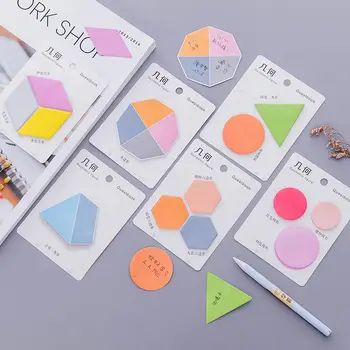 

Coloffice Fashion Cute Colorful Geometric Figure Memo Pads Creative Decoration Office Stationery Message Sticky Note School 1PC