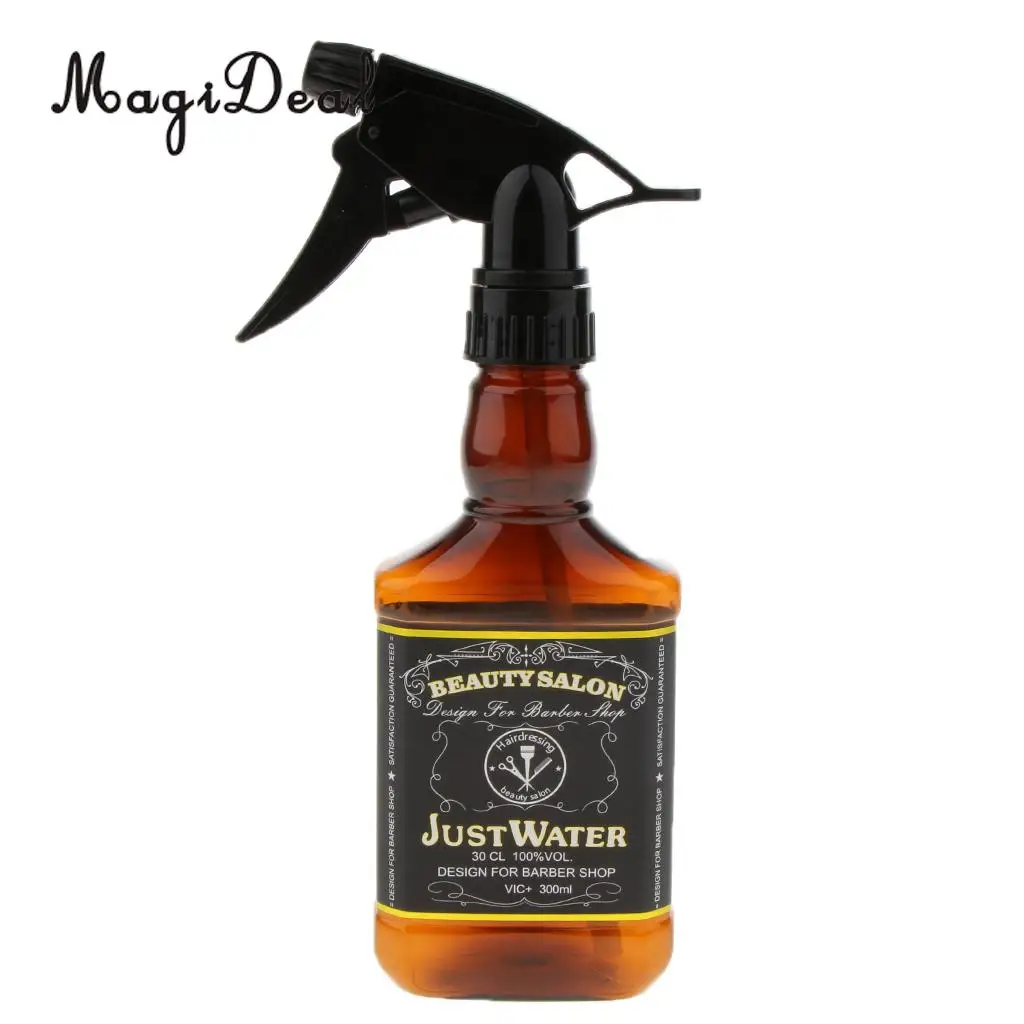 Plastic Hair Salon Spray Bottle with Mist Trigger Sprayer for Hairdressing 325ML Brown