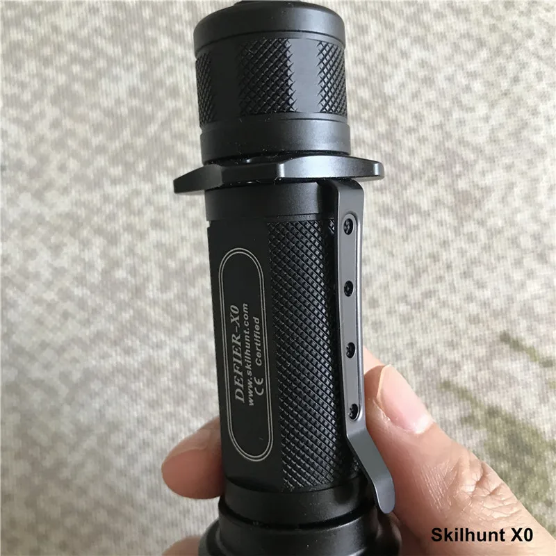 Skilhunt X0 энергосберегающий CREE XML светодиодный фонарь светильник CR123A 16340 17670 18650 тактический переключатель вспышка светильник s со съемным зажимом