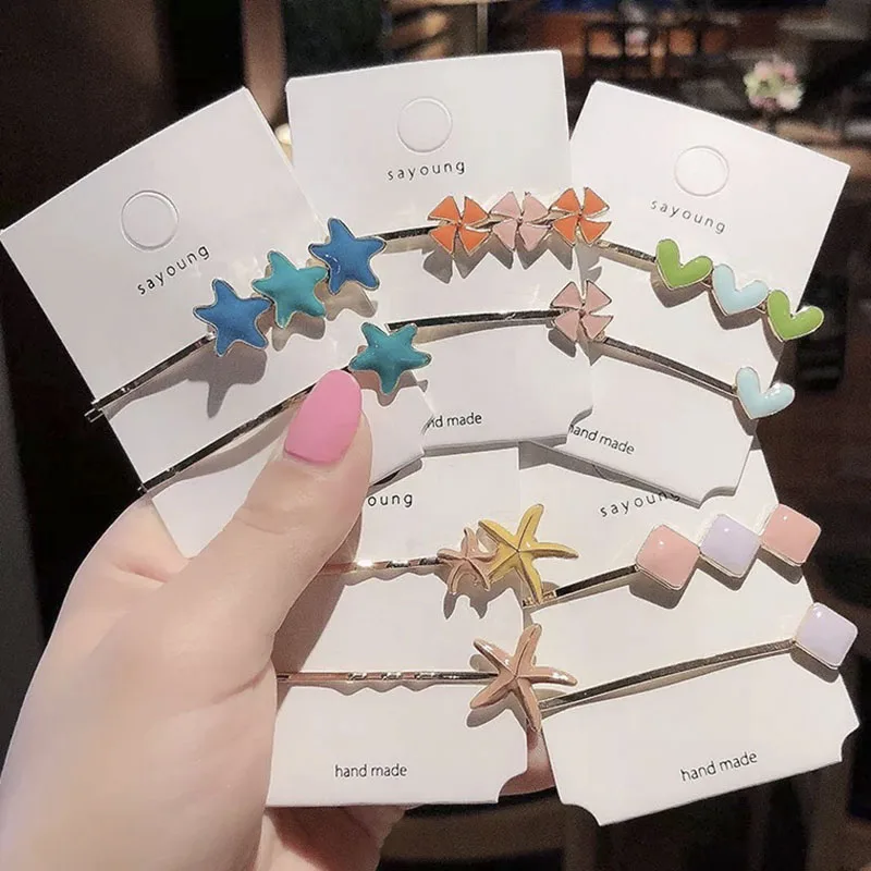 

girls hair accessories for women korean hair accessories for kids hair bands womens hair accessories star/Square/Love Barrettes