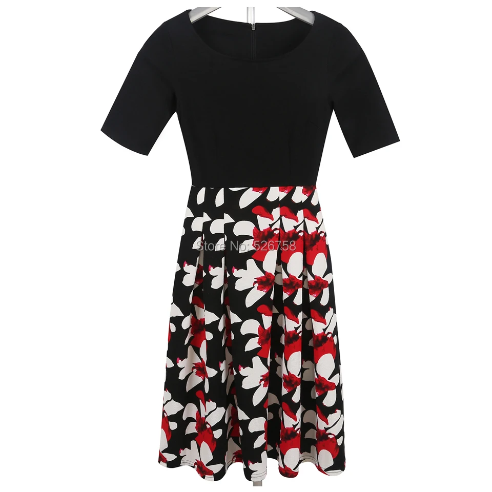 OX165 BLACK+ RED FLOWER 5