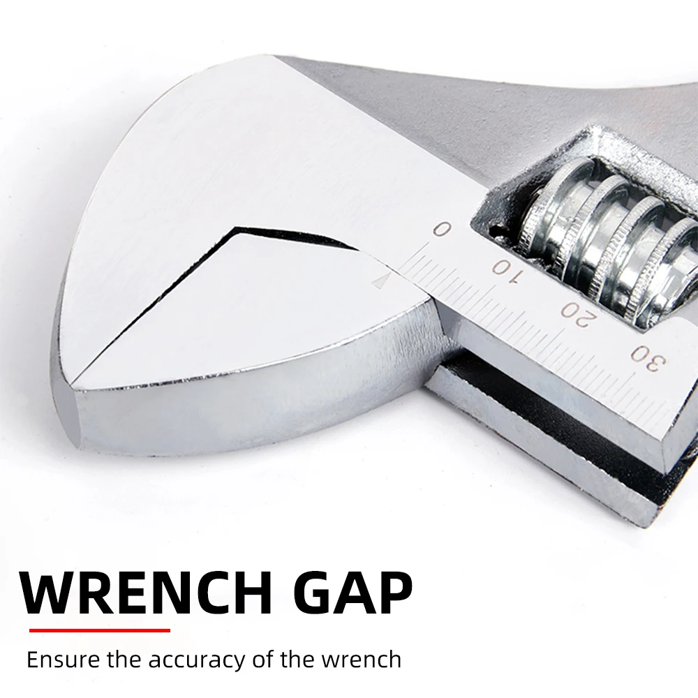 Adjustable wrench 6/8/10/12 inch home multi-function car repair tool live wrench Industrial Spanner