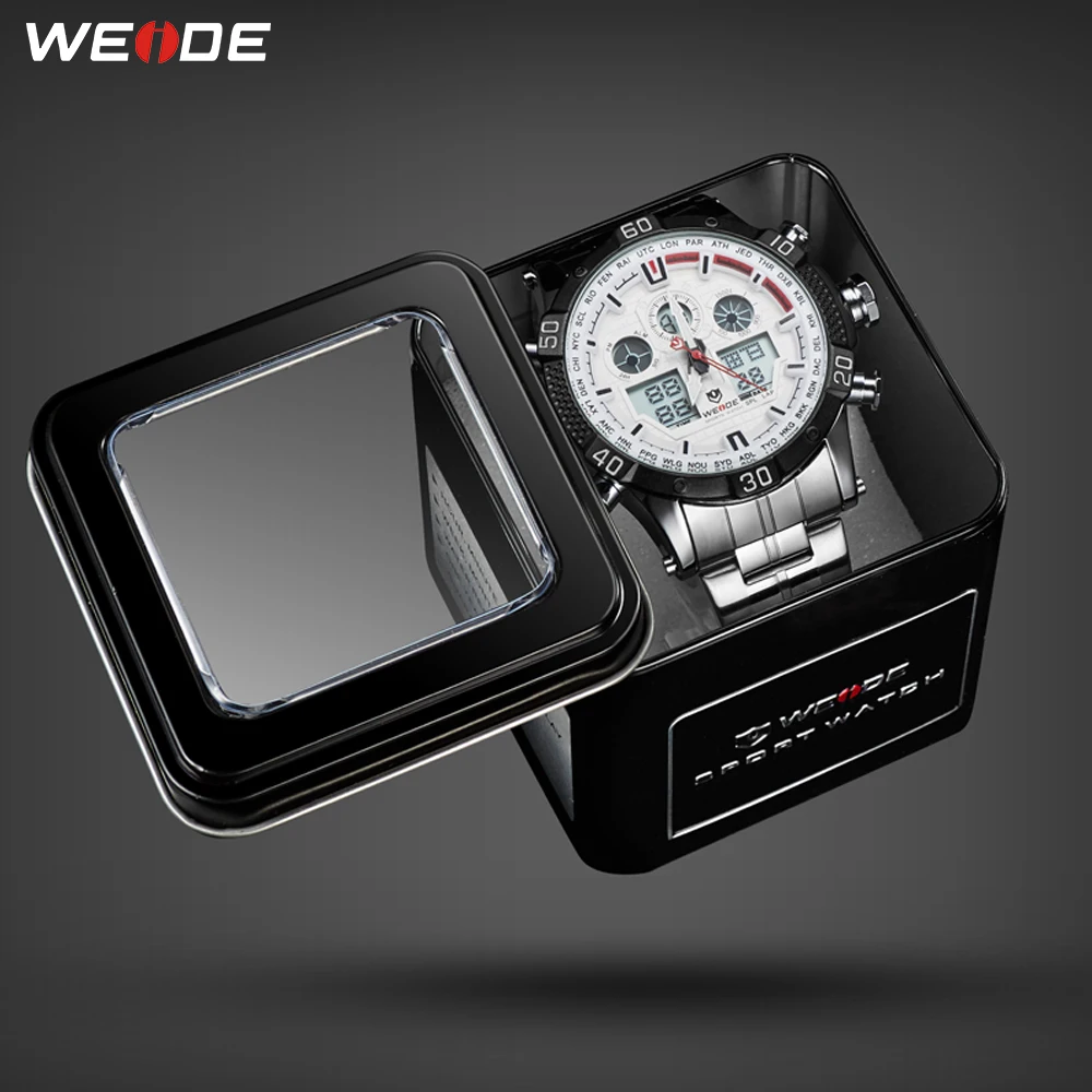 WEIDE кварцевые спортивные наручные часы повседневные Оригинальные мужские 2019