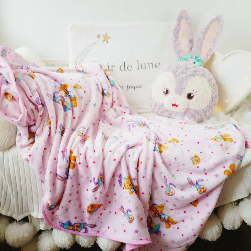 1 шт. Даффи друг Стелла кролик кукла Теплый отдых офис Роза плюшевые подушки + одеяло высокое качество мягкая игрушка романтический подарок