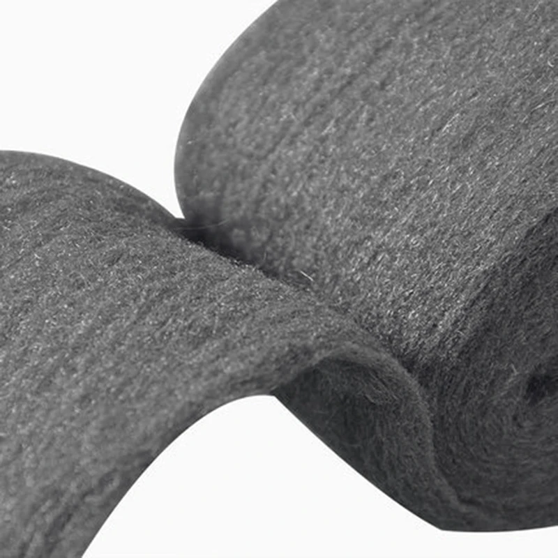 3.3m Grade 0000 Steel Wire Wool Wrap Metal Polishing Accessory Grinding Cleaning Non Crumble Remover