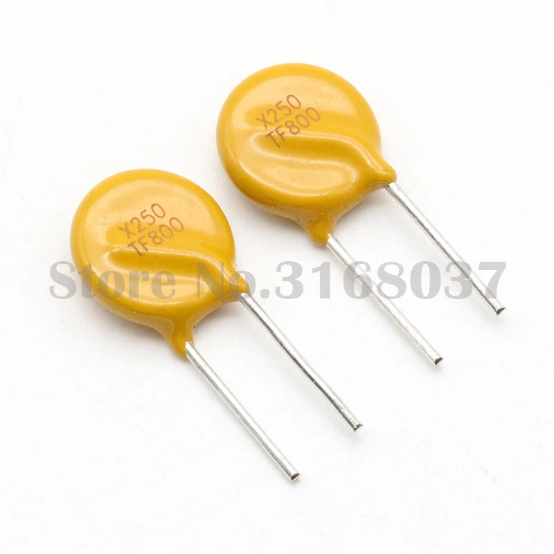 

20PCS PPTC Resettable Fuse 250V 0.8A 800mA Pitch 5mm DIP Type
