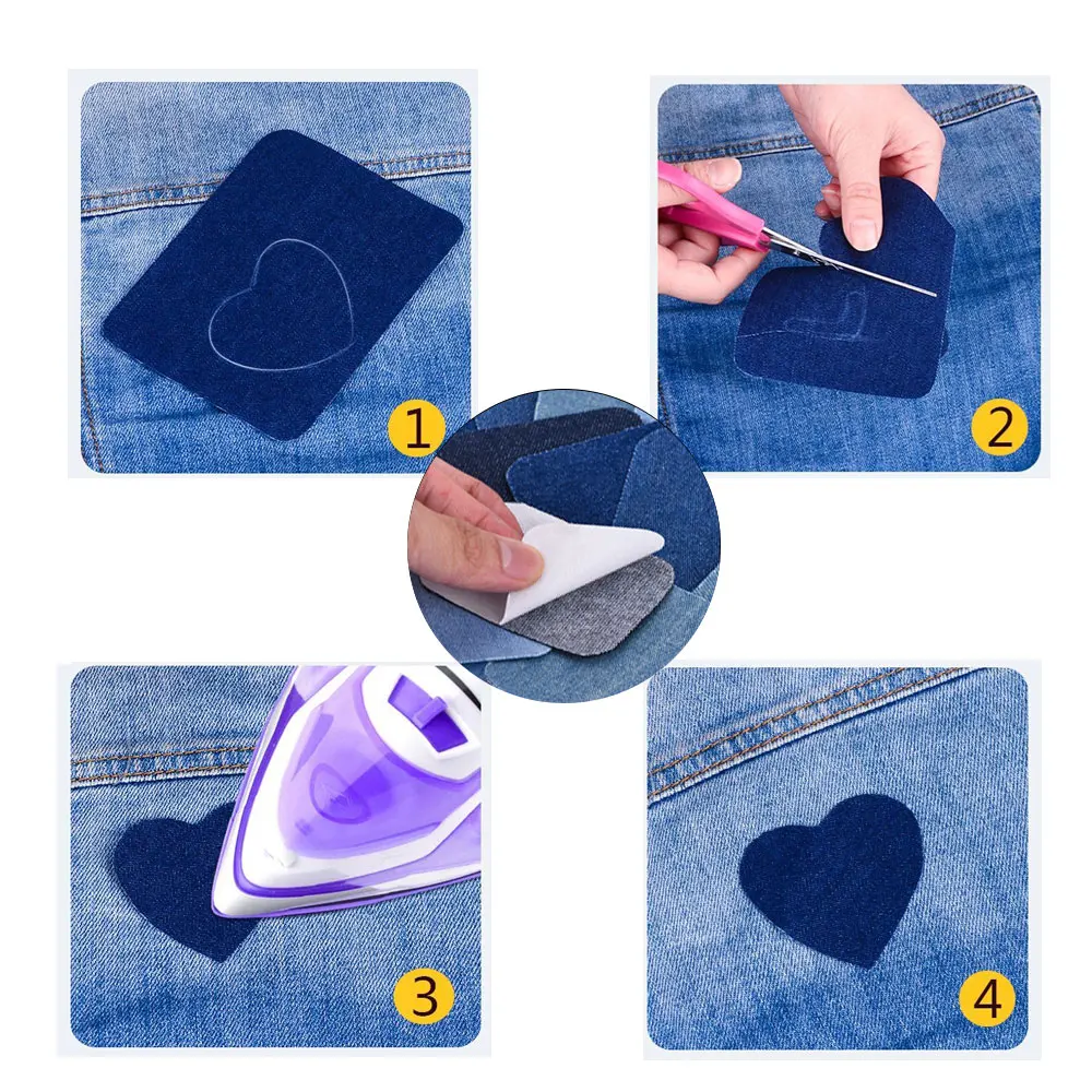 12pcs-Jeans-Patch-Iron-On-Patches-Repair-Elbow-Knee-Denim-Patches-For-clothes-stickers-Clothing-Sewing