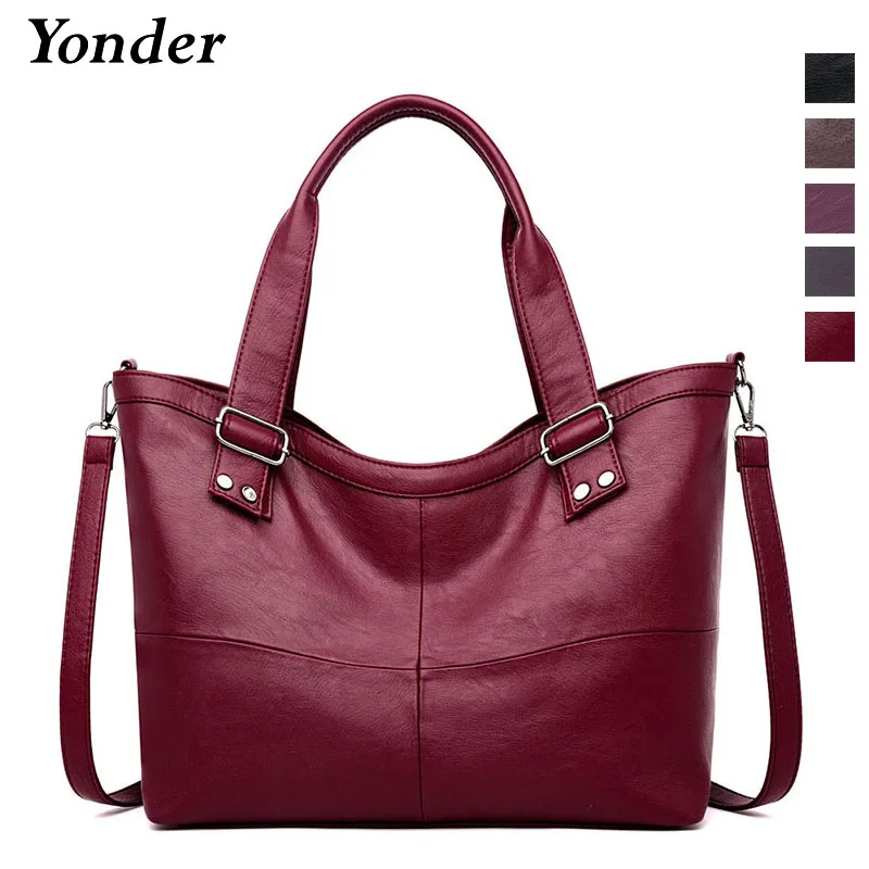 

Yonder luxury handbags women bags designer fashion shoulder messenger bags ladies large tote bag soft PU leather women hand bag