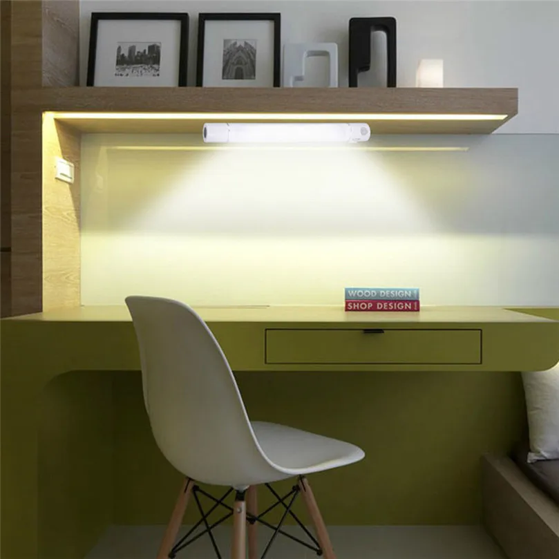 Portable Wardrobe Lamp Sensor Tube Light 27cm Under Cabinet