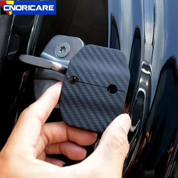 

Car Door Lock Cap Cover Protection Waterproof Case 4pcs For Mercedes Benz E Class W213 2016-17 Carbon Fiber Color