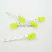 1000 шт. желтый светодиод 5 мм желтый свет-светодиод желтый желтеть