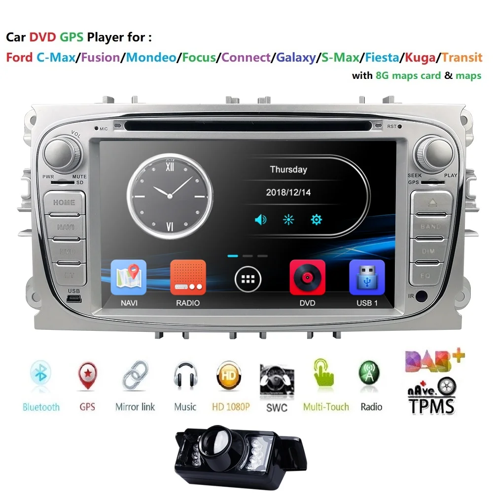 Perfect Hizpo 2din Car DVD Player GPS Navi for Ford Focus Mondeo Galaxy with Audio Radio Stereo Head Unit Free Canbus SWC BT CAM MAP RDS 0 Perfect Hizpo 2din Car DVD Player GPS Navi for Ford Focus Mondeo Galaxy with Audio Radio Stereo Head Unit Free Canbus SWC BT CAM MAP RDS 0