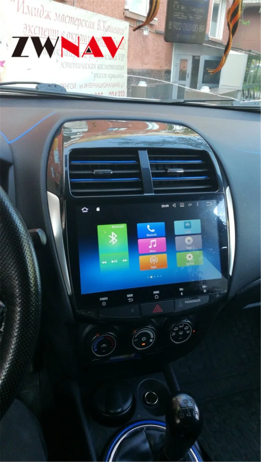 Top ZWNAV Android 9.0 PX5 8 Core 4G+32G IPS Screen GPS autoradio navigation multimedia for Mitsubishi ASX Citroen C4 Peugeot 4007 0