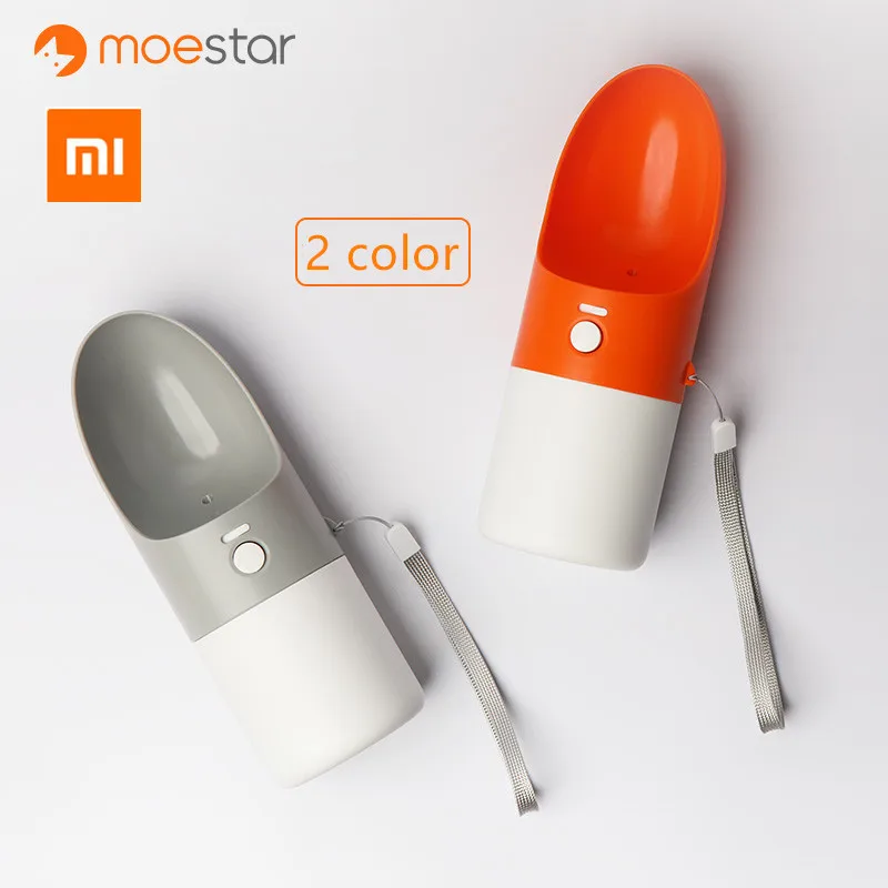 XIAOMI Mijia MOESTAR ROCKET 270 мл портативная бутылка для воды для собак модная переноска для животных диспенсер для бутылки воды