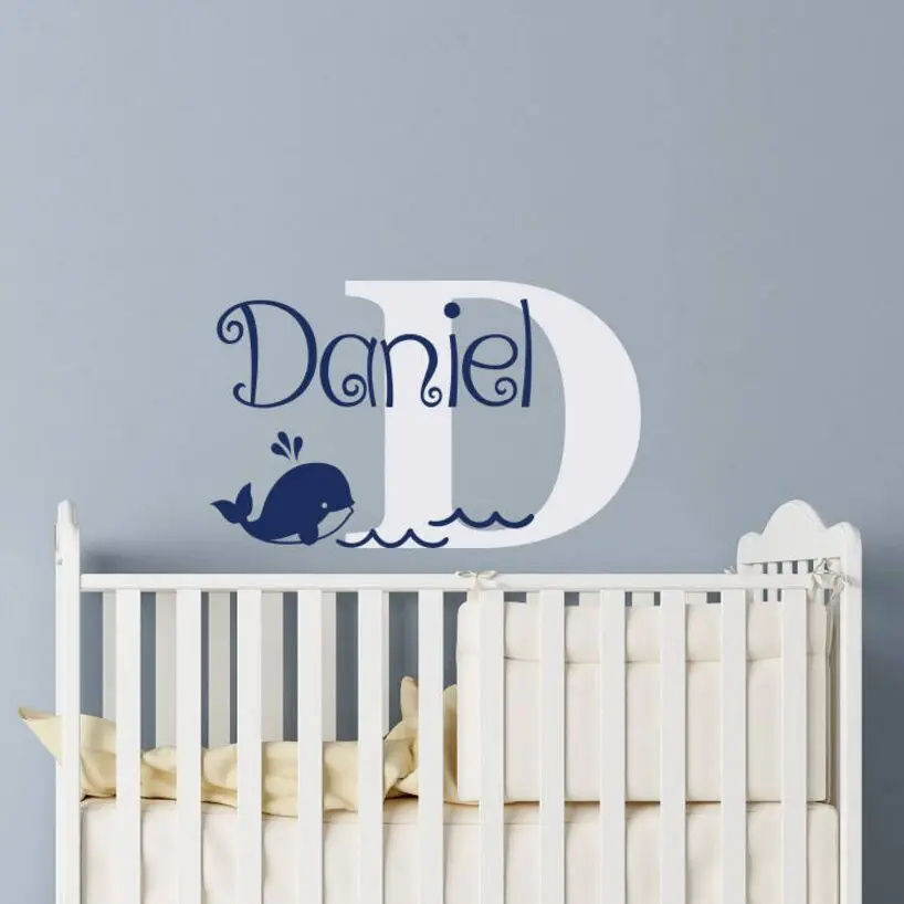 

Personalized Name Nursery Decor Custom Boys Name Wall Decals Animal Style Kids Room Vinyl Wall Sticker Boy Gifts AY1269