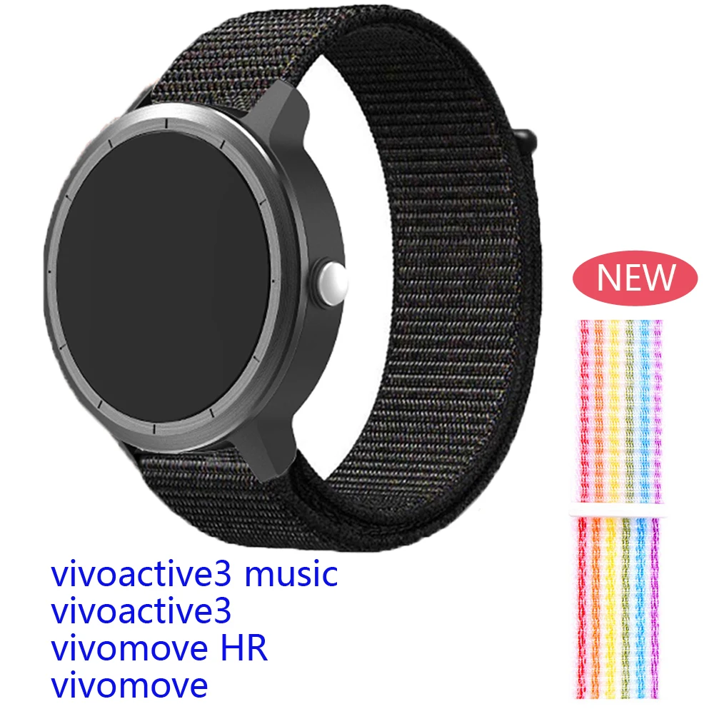 

For Garmin vivoactive3 music strap Nylon band Watch Sports Smart bracelet for garmin vivomove HR/ vivomove smart watchbands