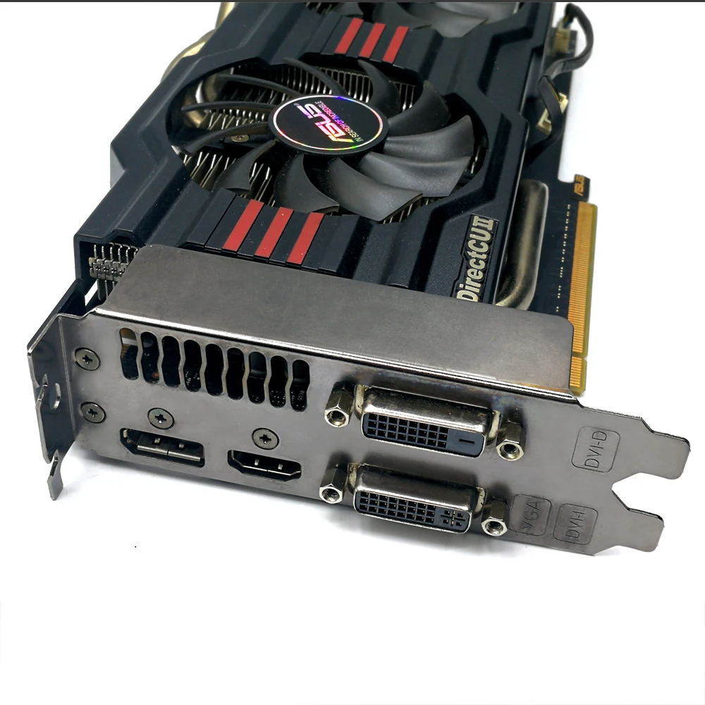 Б/у оригинальная Видеокарта ASUS GTX660 DC2 2G GDDR5 192 бит 100% Протестировано
