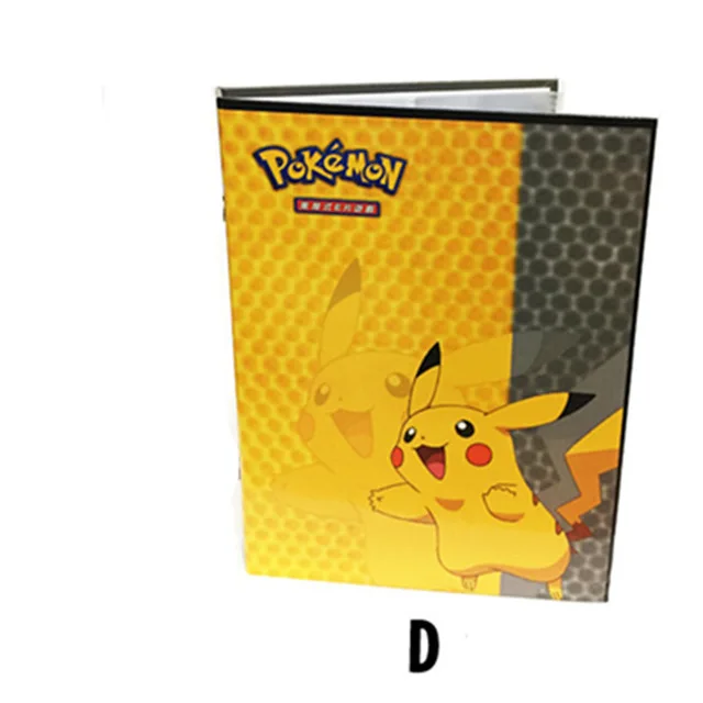 Коллекция Пикачу Pokemon cards альбом книга Топ загруженный список игральных карт pokemon держатель Альбом игрушки для нового подарка - Цвет: D