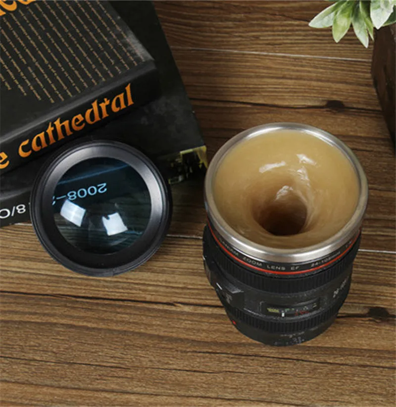 

300ml SLR camera portable Electric Lazy Self Stirring Mug Coffee Milk Mixing Mug Smart Stainless Steel Juice Mix Cup Drinkware